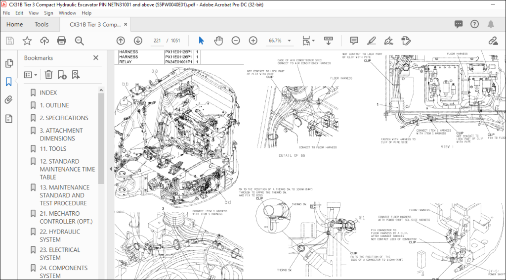 Case CX31B Tier 3 Compact Hydraulic Excavator Service Manual ...