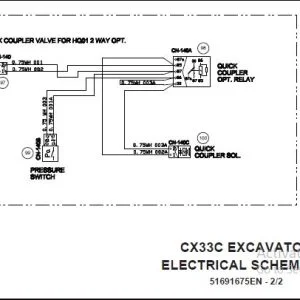 Case CX33C Excavator Electrical Schematic Manual - PDF DOWNLOAD