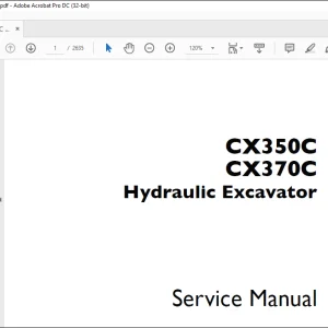Case CX350C CX370C Hydraulic Excavator Service Manual 48024967 - PDF DOWNLOAD