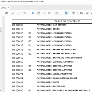 Case CX36B Mini Crawler Excavator Tier 4B Parts Catalog Manual - PDF DOWNLOAD