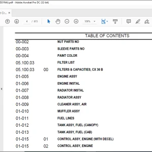 Case CX36B Mini Excavator Parts Catalog Manual - PDF DOWNLOAD
