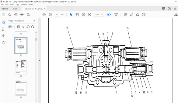 Case CX36B Mini Excavator Tier 4 Parts Catalog Manual - PDF DOWNLOAD ...