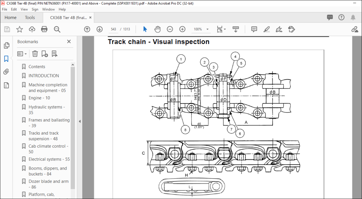 Case CX36B Tier 4B (final) Compact Hydraulic Excavator Service Manual ...