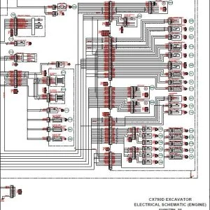 Case CX750D Excavator Electrical Schematic Manual - PDF DOWNLOAD