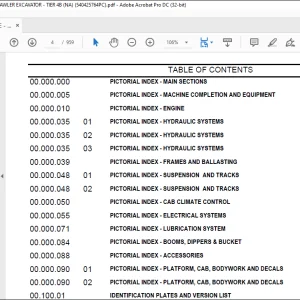 Case CX750D RTC Retractable Carriage Crawler Excavator Tier 4B Parts Manual - PDF DOWNLOAD