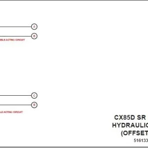 Case CX85D SR Excavator Hydraulic Schematic Manual 51613336EN - PDF DOWNLOAD