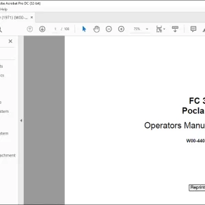 Case IH Poclain FC 30 Operators Manual W00-440-65 - PDF DOWNLOAD
