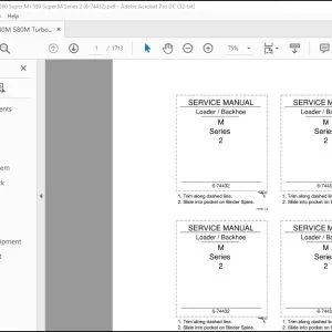Case M Series 2 Loader Backhoe Service Manual 6-74432 - PDF DOWNLOAD