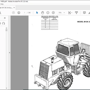 Case M13K Articulated Forklift Parts Catalog Manual 8-1400 - PDF DOWNLOAD