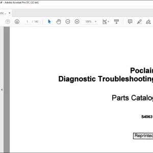 Case Poclain Diagnostic Troubleshooting Parts Catalog Manual S406310 - PDF DOWNLOAD