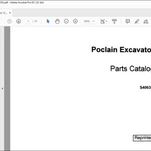 Case Poclain Excavator Variodyn System Misc Parts Catalog Manual S406305 - PDF DOWNLOAD