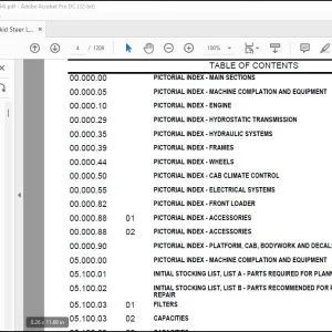 Case SR210 Skid Steer Loader Tier 4B Parts Catalog Manual - PDF DOWNLOAD