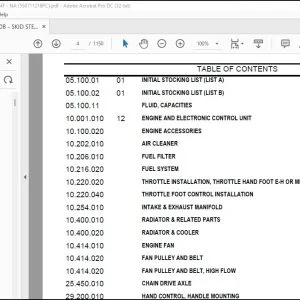 Case SV280B Skid Steer Loader Tier 4F Parts Catalog Manual - PDF DOWNLOAD
