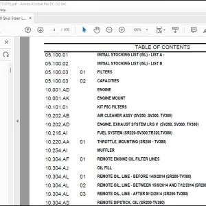Case Sv300 Skid Steer Loader Parts Catalog Manual PDF File Download