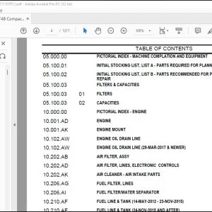 Case TR270 Compact Track Loader Tier 4B Parts Catalog Manual - PDF DOWNLOAD