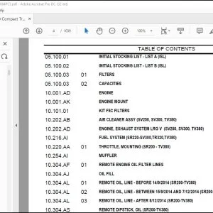 Case TV380 Compact Track Loader Parts Catalog Manual - PDF DOWNLOAD