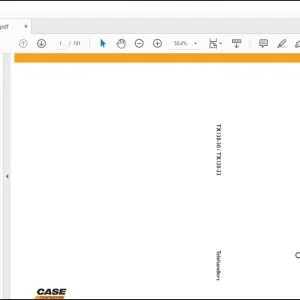 Case TX130-30 TX130-33 Telehandlers Operator’s Manual 84266616 - PDF DOWNLOAD