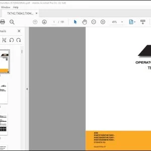 Case TX742 TX842 TX945 Telehandlers Operator's Manual 87684639 - PDF DOWNLOAD