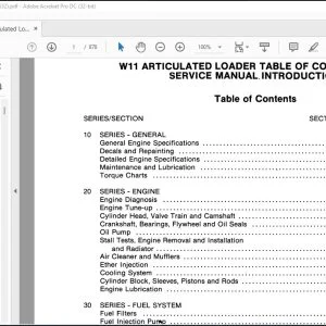 Case W11 Articulated Loader Service Manual 9-67532 - PDF DOWNLOAD