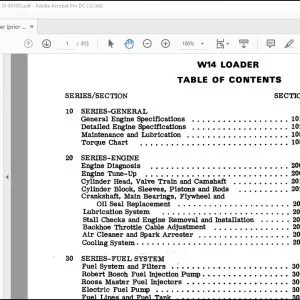 Case W14 Loader Service Manual 9-69100 - PDF DOWNLOAD