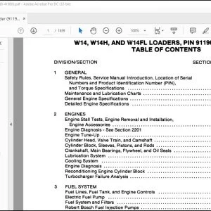 Case W14 W14H & W14FL Loaders Service Manual 8-41980 - PDF DOWNLOAD