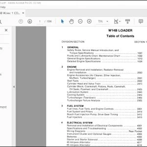 Case W14B Loader Service Manual 8-42830-R1 - PDF DOWNLOAD