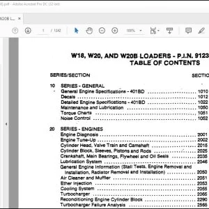 Case W18 W20 & W20B Loaders Service Manual 9-68960 - PDF DOWNLOAD
