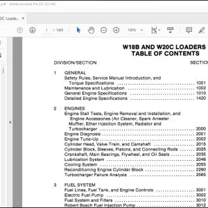 Case W18B & W20C Loaders Service Manual 8-41430 - PDF DOWNLOAD