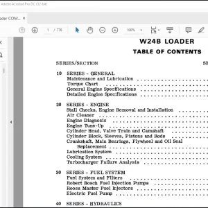 Case W24B Loader Service Manual 9-72398 - PDF DOWNLOAD