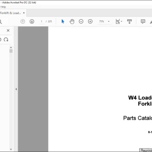 Case W4 Loader Forklift Parts Catalog Manual 8-1820 - PDF DOWNLOAD