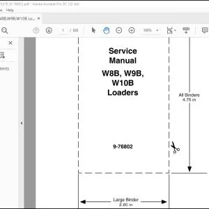 Case W8B W9B W10B Loaders Service Manual 9-76802 - PDF DOWNLOAD