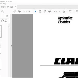 Claas Balers JAGUAR 880-820 QUADRANT VARIANT ROLLANT MARKANT HYdraulics Electrics Manual - PDF DOWNLOAD