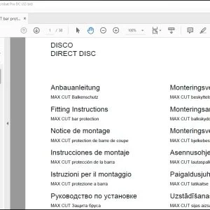 Claas Combine DISCO DIRECT DISC MAX CUT bar protection Fitting Instructions Manual_DE_FR_EN_IT_ES_RU - PDF DOWNLOAD