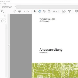 Claas Combine TUCANO 580 - 320 GNSS ready GPS PILOT Anbauanleitung Fitting instructions Manual_DE_FR_EN_IT_ES_RU