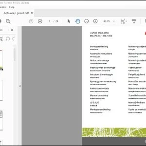 Claas Combine VARIO 1380-1050 MAXFLEX 1350-1050 Anti-wrap guard Fitting instructions Manual_DE_FR_EN_IT_ES_RU- PDF DOWNLOAD