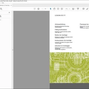 Claas Combines LEXION 670 TT Extension of central lubrication system Track roller unit Fitting Instructions Manual - PDF DOWNLOAD