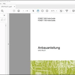 Claas FENDT 800 AutoGuide FENDT 700 AutoGuide GPS PILOT Anbauanleitung Fitting Instructions Manual_DE_FR_EN_IT_ES_RU -  PDF DOWNLOAD