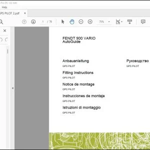 Claas FENDT 900 VARIO AutoGuide GPS PILOT Fitting Instructions Manual_DE_FR_EN_IT_ES_RU - PDF DOWNLOAD