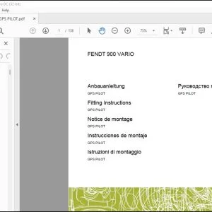 Claas FENDT 900 VARIO  GPS PILOT Fitting Instructions Manual_DE_FR_EN_IT_ES_RU - PDF DOWNLOAD