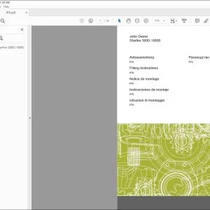 Claas John Deere Starfire 3000  6000 Fitting Instructions Manual - PDF DOWNLOAD