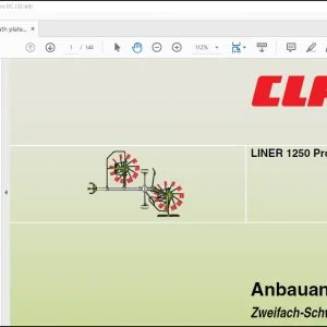 Claas Swather LINER 1250 Profil Double swath plate Fitting instructions Manual_DE_FR_EN_IT_ES - PDF DOWNLOAD