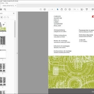 Claas Swathers CARGOS QUANTUM DISCO LINER QUADRANT ROLLANT Fitting Instructions Manual - PDF DOWNLOAD