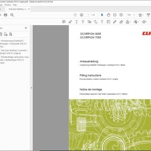 Claas Telehandlers SCORPION 9055 SCORPION 7055 Fitting Instructions Manual - PDF DOWNLOAD