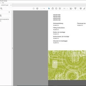 Claas  Tractor AXION 900 AXION 800 ARION 600 ARION 500 TELEMATICS Fitting Instructions Manual - PDF DOWNLOAD