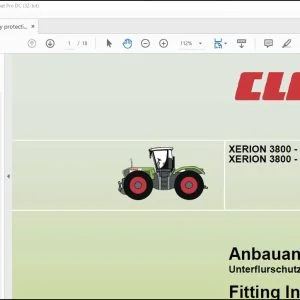 Claas Tractor XERION 3800 - 3300 TRAC  TRAC VC 3800 - 3300 SADDLE TRAC Fitting instructions Manual_DE_FR_EN_IT_ES_RU