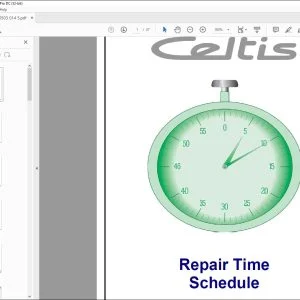 Claas Tractors CELTIS EN Time Schedule Manual - PDF DOWNLOAD