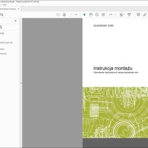 Class Baler QUADRANT 4200 Sterowanie hydrauliczne rampą wyładunku bel Instrukcja montażu Manual - PDF DOWNLOAD (Polish)