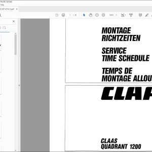 Class Balers QUADRANT 1200 Time Schedule Manual - PDF DOWNLOAD