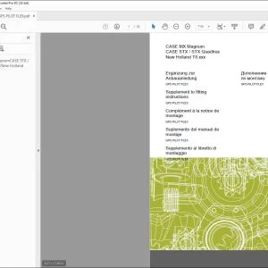 Class CASE MX Magnum CASE STX  STX Quadtrac New Holland T8.xxx GPS PILOT FLEX Supplement Fitting Instructions Manual - PDF DOWNLOAD