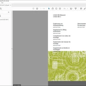 Class CASE MX Maxxum CASE MX C GPS PILOT FLEX Supplement Fitting Instructions Manual - PDF DOWNLOAD